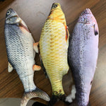 Catnip-free flopping fish cat toy for boredom relief and mental stimulation