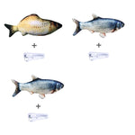 Interactive fish toy that satisfies a cat's natural hunting instincts