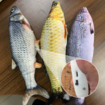 Interactive electric flopping fish cat toy with realistic movement