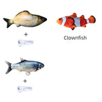 Realistic moving fish cat toy for fun and engaging playtime