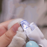 pet grooming nail clipper with non-slip handle