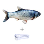 Pet-safe electric fish toy made from durable materials for cats