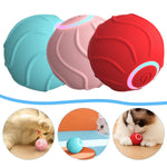 Smart cat enrichment toy with bouncing and rolling motion for independent play