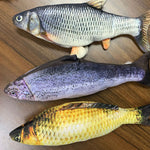 USB rechargeable moving fish toy designed for indoor cats